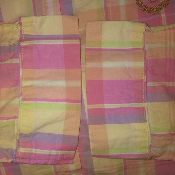 Chaps XL Beautiful Colorful Collared Plaid Sleep Pajama Shirt - Picture 4 of 6
